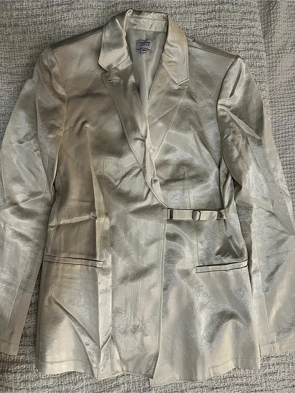 J.Crew Anna October Satin Belted Blazer Size 4